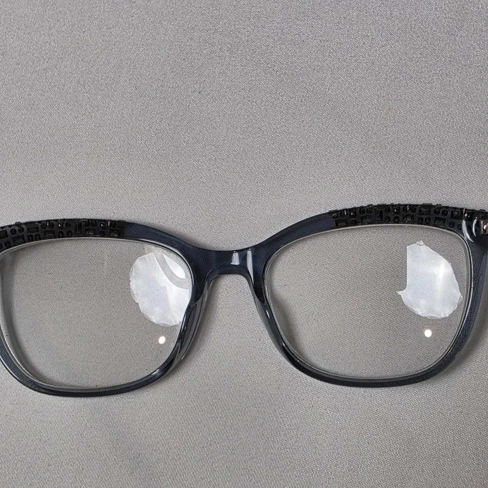 bebe Eyeglasses Womens 52-17-140 Aqua Crystal BB5179 Swarkovski Crystals Frames